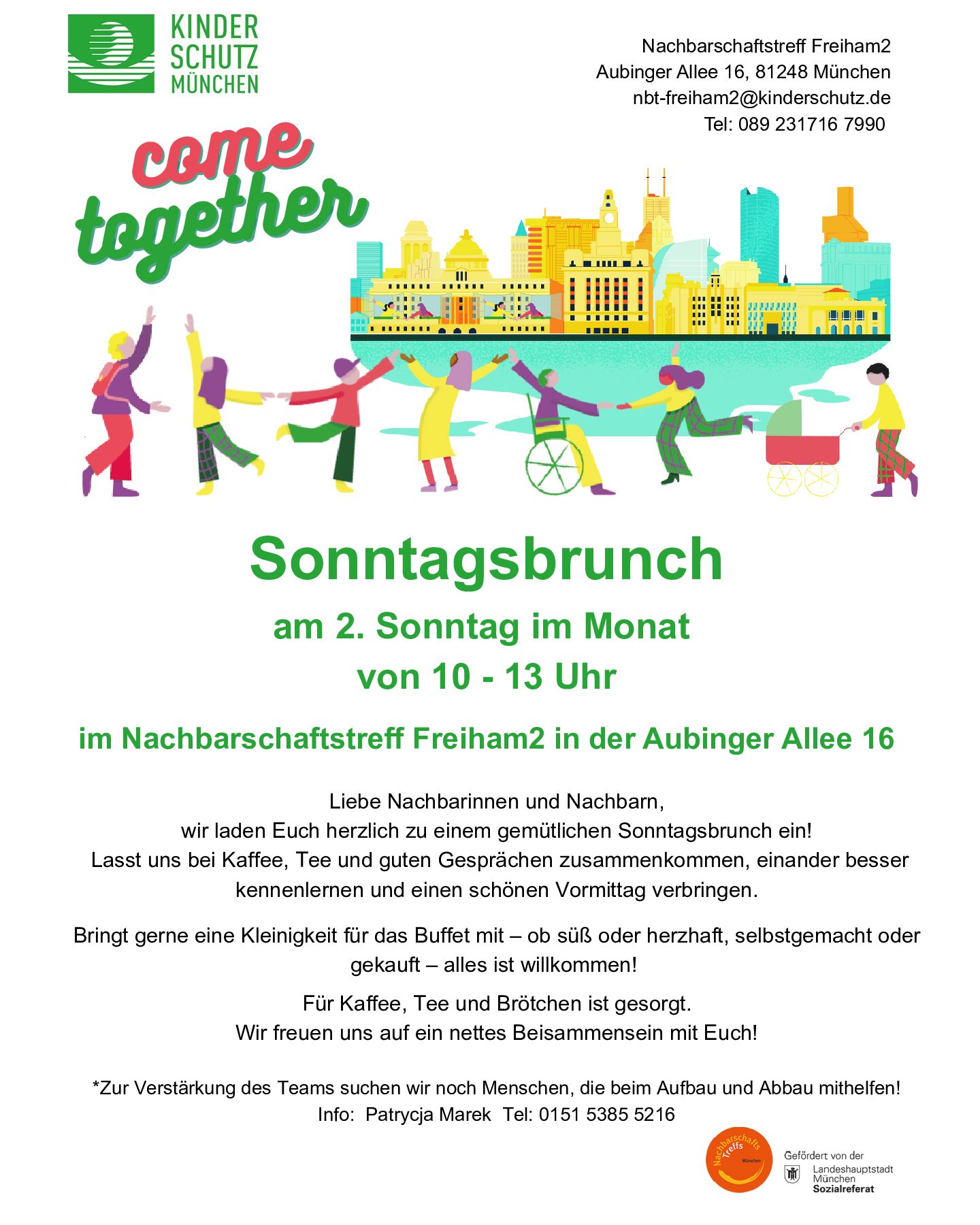 Sonntagsbrunch Come together in Freiham